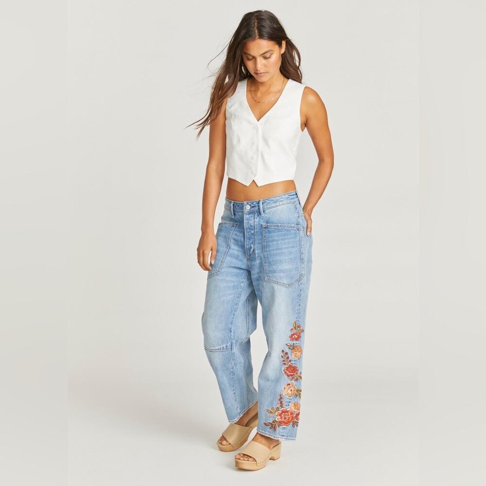 DRIFTWOOD Barbara Barrel Jeans Maui Punch